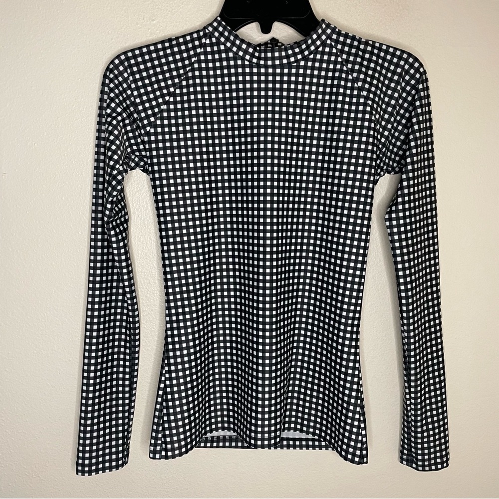 Albion Black and White Check Long-Sleeve Swim Set - Picture 2 of 6